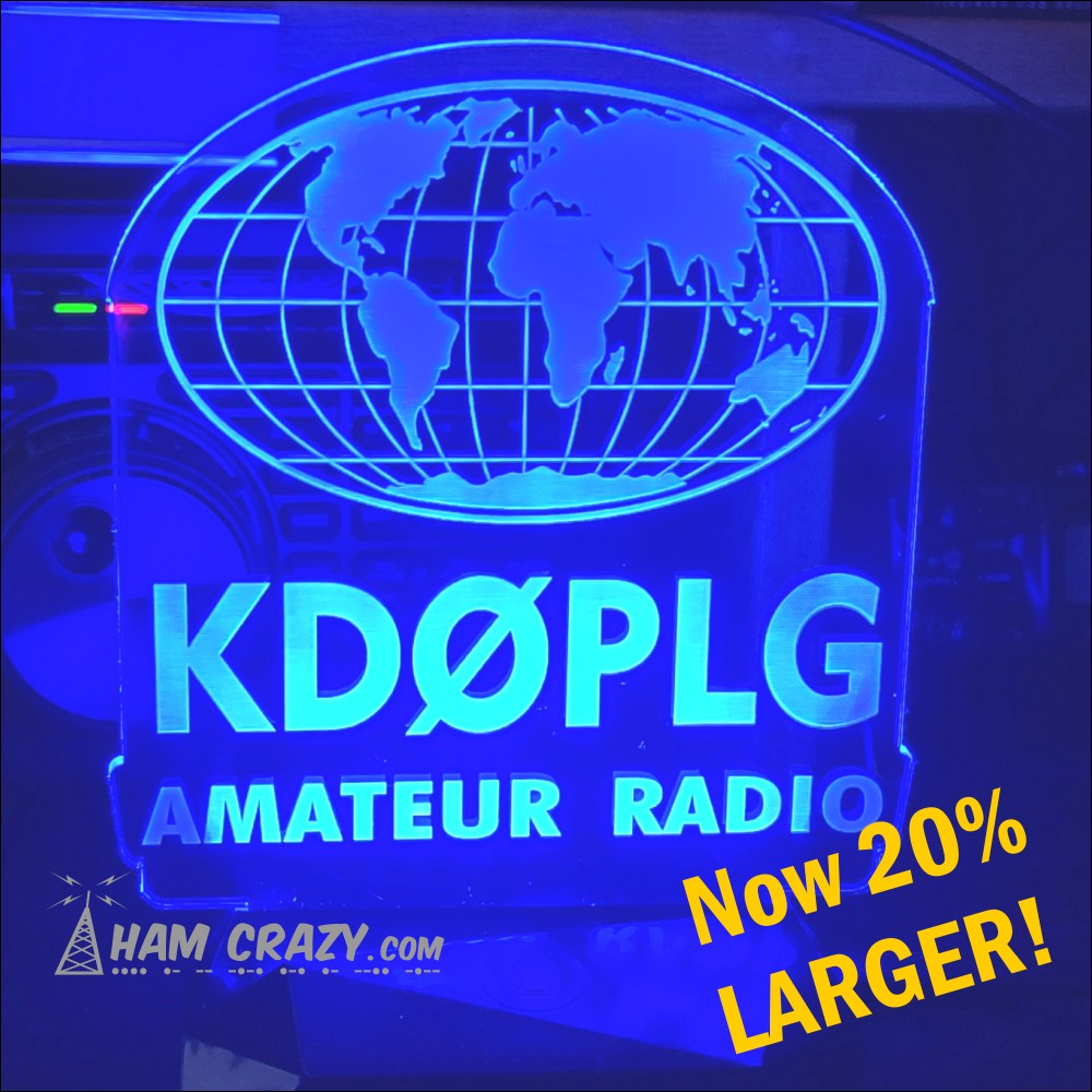 Lighted World Globe Callsign Display LED Lighted World Globe Callsign Display LED